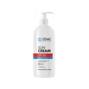Image of Zidac sun cream spf 50 500ML bottle - Click