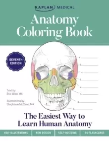 Image of Anatomy Coloring Book with 450+ Realistic Medical Illustrations with Quizzes for Each + 96 Perforated Flashcards of Muscle Origin, Insertion, Action,