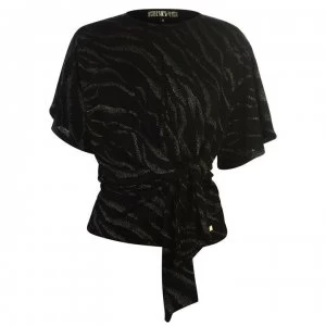 Image of Biba Tie Detail Top - Black