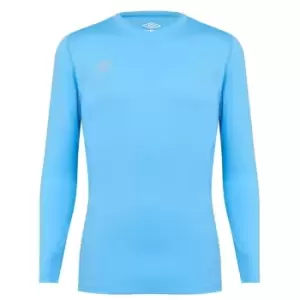 Image of Umbro Elite V-Neck Mens Base Layer - Blue