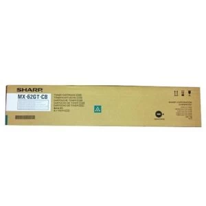 Image of Sharp MX62GTCB Cyan Original Toner Cartridge