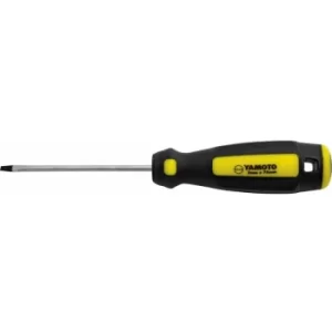 Image of Yamoto Tri-line Flat Head Screwdriver, 5.0MM Parallel Tip, 250MM Blade