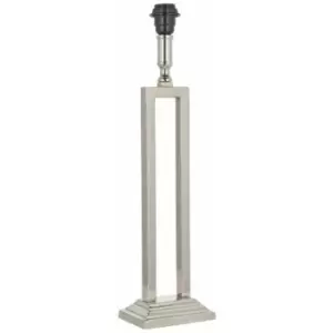 Image of Table Lamp - Polished Nickel & Polished Aluminium - 40W E27 gls - Base Only