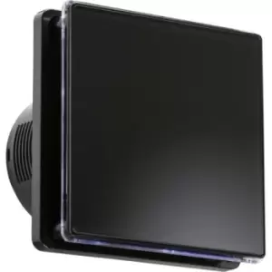 Image of MLA Knightsbridge 100mm/4" LED Backlit Extractor Fan with Overrun Timer - Black