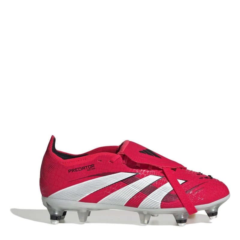 Image of adidas Predator Elite Fold-Over Tongue Childrens Firm Ground Football Boots Red/White male C10 (28)