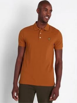 Image of Lyle & Scott Plain Polo Shirt - Caramel