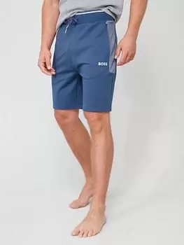 Image of BOSS Bodywear Tracksuit Lounge Shorts - Blue Size L, Men