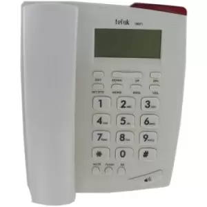 Image of Tel UK Venice Phone Caller ID Telephone White