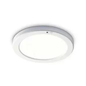Image of Ideal Lux aura Round LED Recessed Downlight White, Motion Sensor, 3000K, Non-Dim