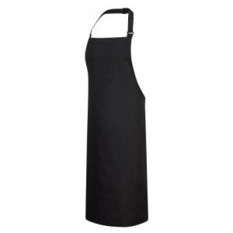 Image of Portwest PolyCotton Bib Apron S841BKR Colour: Black