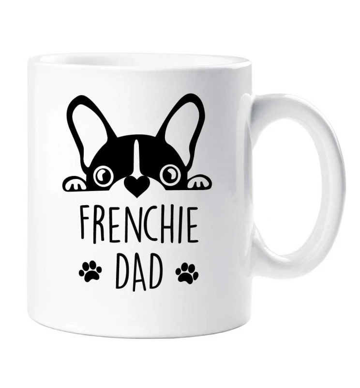 Image of 60 SECOND MAKEOVER Frenchie Dad Mug White male
