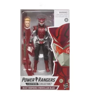 Image of Hasbro Power Rangers S.P.D. Collection Mighty Morphin Cybervillain Blaze 6" Action Figure