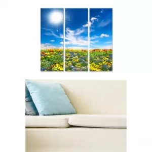 Image of MDF1418756 Multicolor Decorative MDF Painting (3 Pieces)