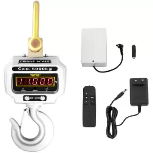 Image of VEVOR Digital Crane Scale Heavy Duty Crane Scale Aluminum Digital Hanging Scale LCD-Display (5000kg 11000lbs)