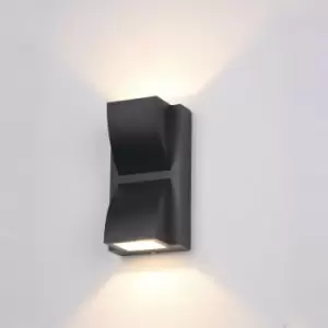 Image of Italux Edgar - Modern LED Outdoor Wall Lamp Black, Warm White 3000K 120lm, IP54