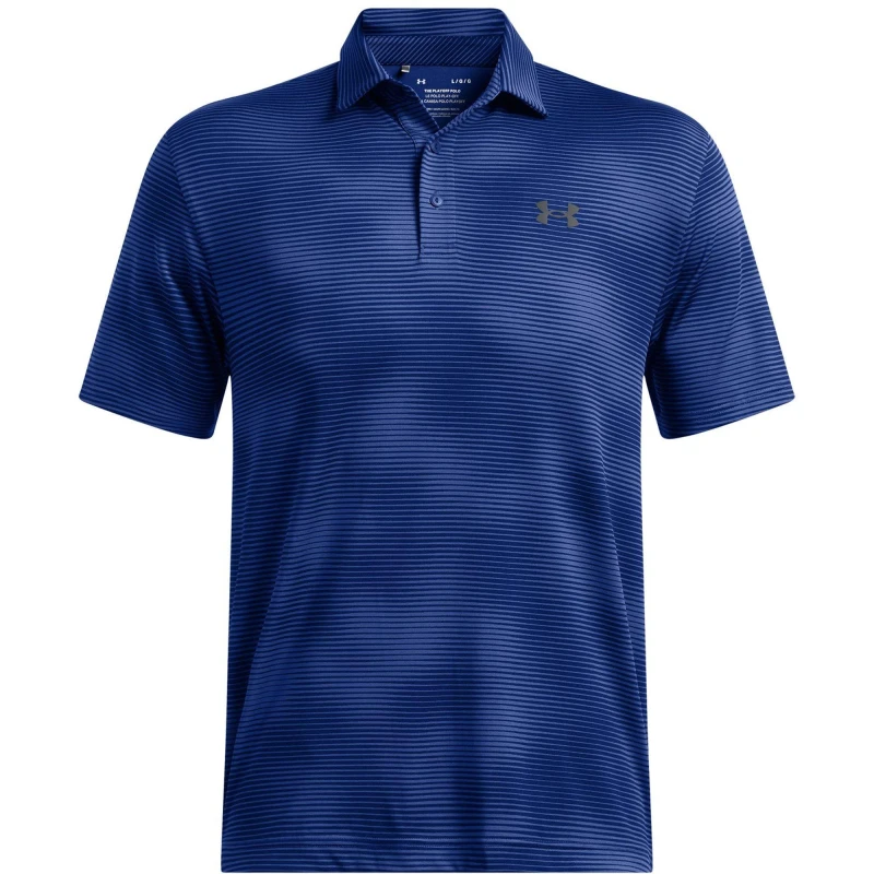 Image of Under Armour Mens Playoff Short-Sleeve Performance Polo Shirt Blue male M