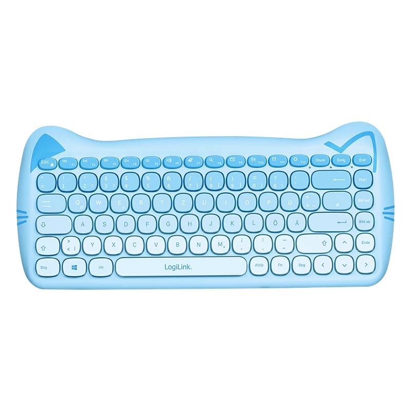 Image of LogiLink Kids Keyboard 2.4G Combo set. blue