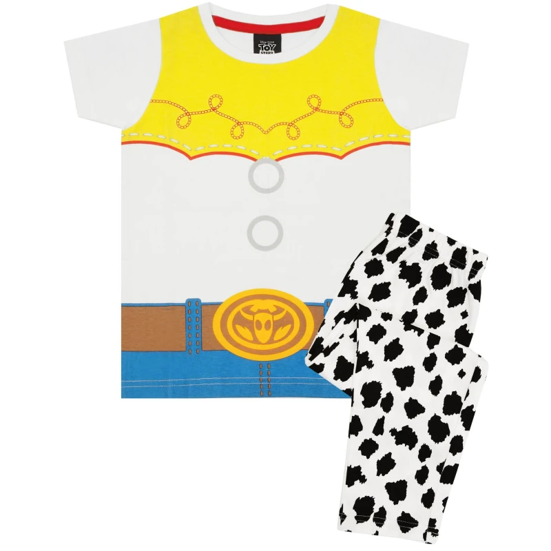 Image of Disney Short Sleeve Long Leg Pyjama Set Black female