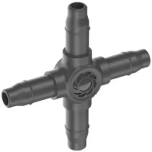 Image of Gardena MICRO DRIP 4 Way Pipe Coupling (New) 3/16" / 4.6mm Pack of 10