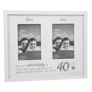 Image of Then & Now Anniversary Frame 40th