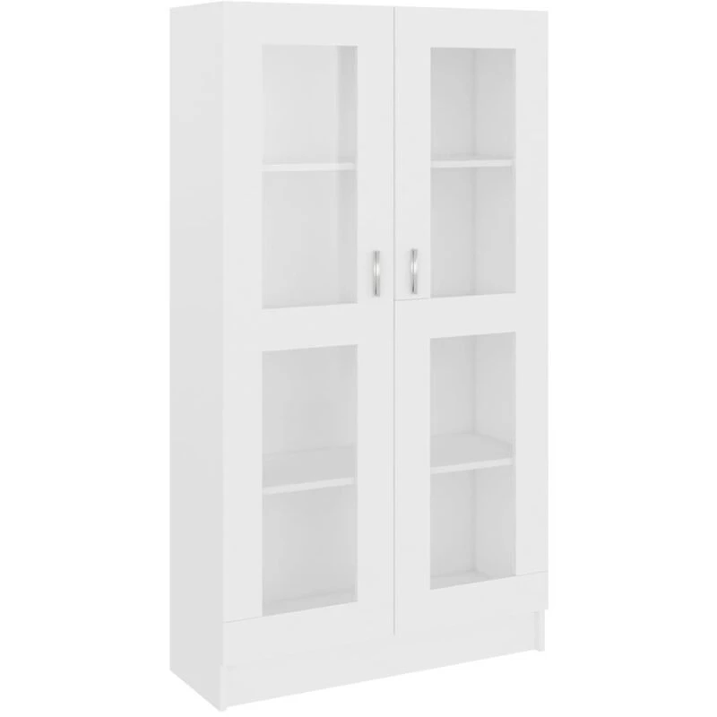 Image of VIDAXL Vitrine Cabinet White 82.5x30.5x150cm Engineered Wood vidaXL 8720286134412