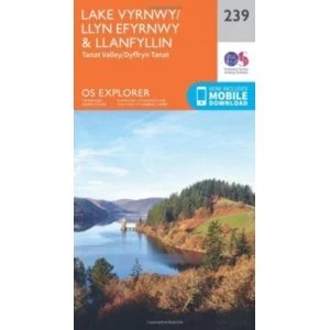 Image of Lake Vyrnwy and Llanfyllin, Tanat Valley by Ordnance Survey (Sheet map, folded, 2015)