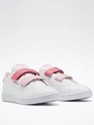 Image of Reebok Royal Complete Cln 2 Shoes, White/Pink, Size 1 Older