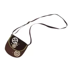 Image of Bristol Novelty Faux Leather Steampunk Shoulder Bag (One Size) (Brown)