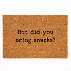 Image of Esselle Pride Of Place Astley Printed Coir Snacks Slogan Doormat, 40 X 60cm