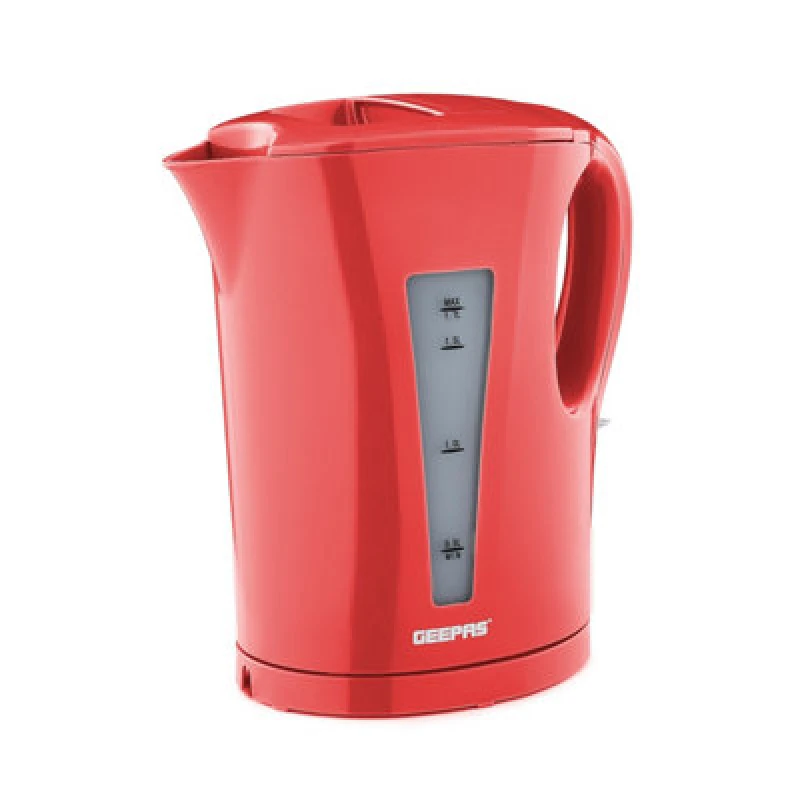 Image of Geepas 1.7L Cordless Electric Kettle Fast Rapid Boil Jug 2200W Red