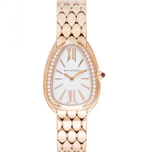 Image of Bvlgari Serpenti 33mm 18kt Rose Gold Diamond Womens Watch 103146
