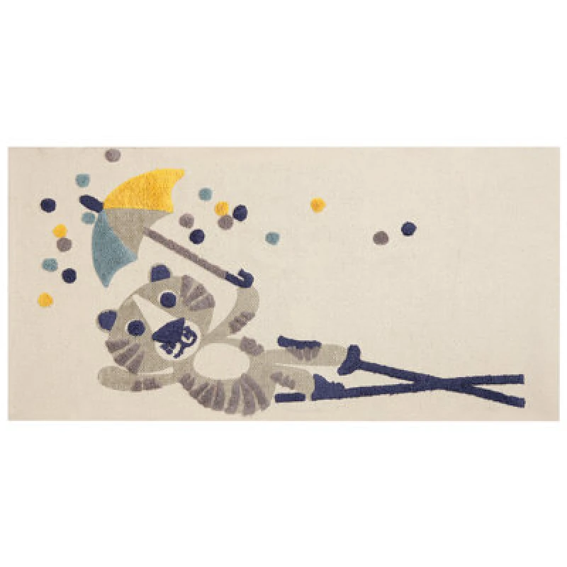Image of Beliani Kids Rug Singkil Multicolour 80 X 150 Cm Cotton