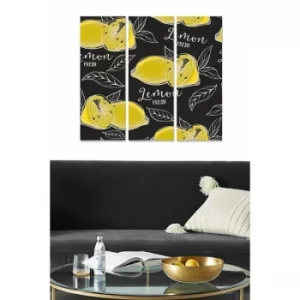 Image of MDF463466621 Multicolor Decorative MDF Painting (3 Pieces)