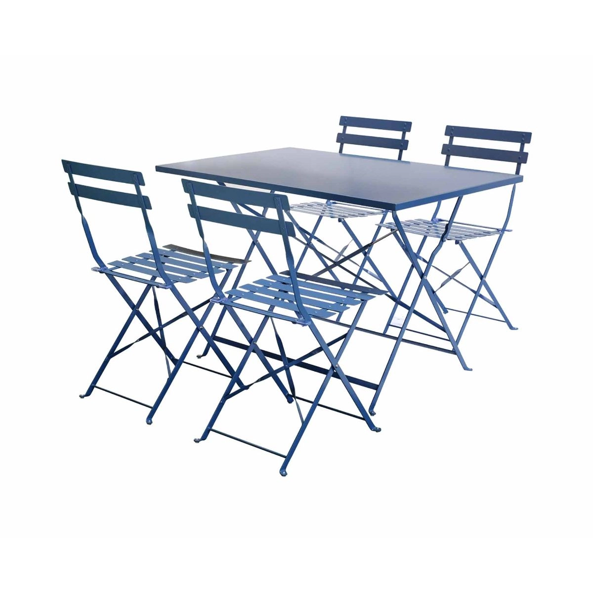 Image of Charles Bentley 5 Piece Rectangular Folding Dining Set