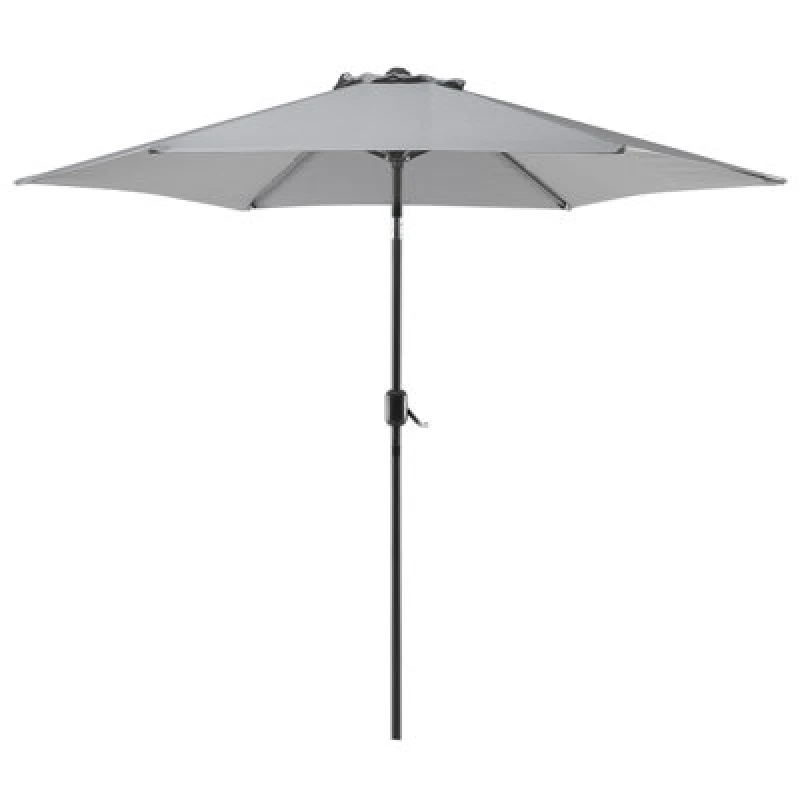 Image of Beliani Market Parasol 270 Cm Varese Dark Grey
