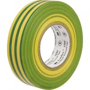 Image of 3M TEMFLEX150019X25GY Electrical tape Temflex 1500 Green, Yellow (L x W) 25 m x 19mm 25 m