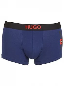 Image of Hugo Boss Calligraphy Logo Trunks Navy Size M Men