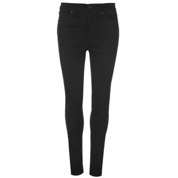 Image of Levis Mile High Super Skinny Jeans - Black