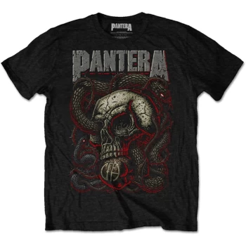 Image of Pantera - Serpent Skull Unisex Medium T-Shirt - Black