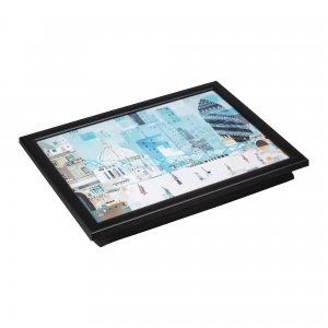 Image of Denby London Scene Laptray With Black Edge