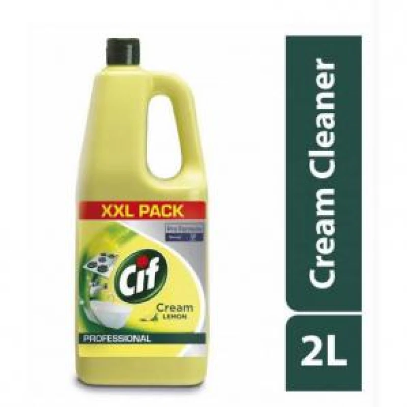 Image of Cif Pro-Formula Cream Cleaner Lemon 2 Litre - PACK 6 NWT6744P NWT6744P