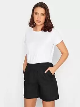 Image of Long Tall Sally Cotton Slub Short - Black, Size 12, Women