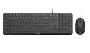 Image of Philips 2000 series SPT6207B/39 keyboard USB UK English Black