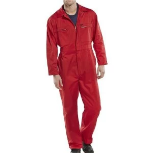 Image of Super Click Workwear Heavy Weight Boilersuit Red Size 36 Ref