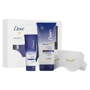 Image of Dove Dermaspa Skin Lotion & Hand Cream With Eye Mask 3 Piece