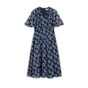 Image of Ted Baker Marllee Flare Tiered Midi Dress - Blue