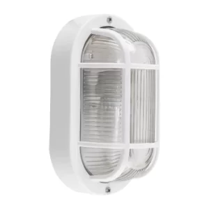 Image of Carnforth IP44 Bulkhead Wall Light in White