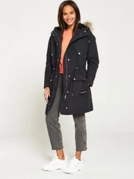 Image of Calvin Klein Jeans Parka Coat - Black