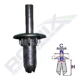 Image of ROMIX Expanding Rivet AUDI C60310 8L0807300,8L0807300