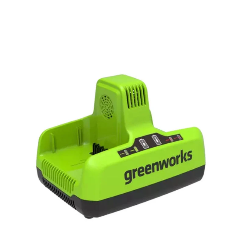 Image of Greenworks 60v Cordless 6A Twin Fast Li-ion Battery Charger G60X2UC6